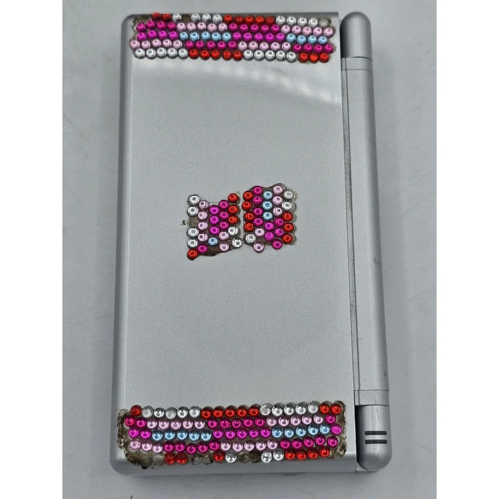 Nintendo DS Lite‎ Silver Bundle TESTED | USA Seller - NO CHARGER - W/ Mario Game